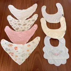 ベビースタイ 7点セット まとめ売り 女の子 保育園 出産準備