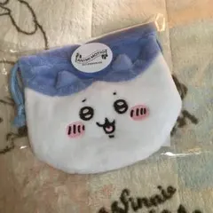 【未開封】ちいかわ　ハチワレ　フェイス巾着♡