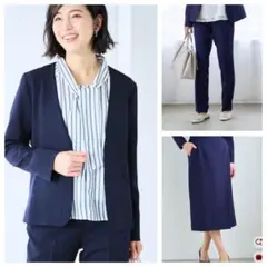 StyleNote ストレッチダブルクロス　ジャケット パンツ　スカート　３点のサムネイル