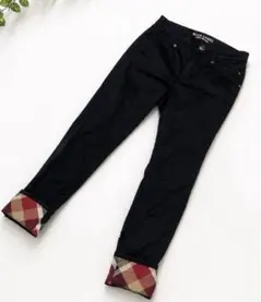 超美品　ブルーレーベル　クレストブリッジ　ストレッチデニム　ブラック　スキニー