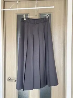 GU プリーツロングスカート Sサイズ　グレー