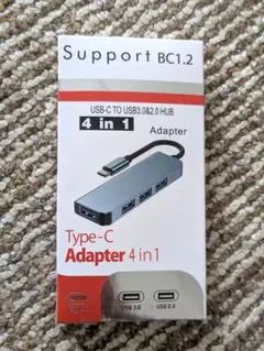 Type-C Adapter 4 in 1 USBハブ