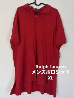 Ralph Lauren ポロシャツ レッド 刺繍ロゴのサムネイル