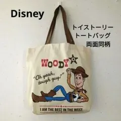 Disney　ウッディ トートバッグ キャンバス　トイストーリー