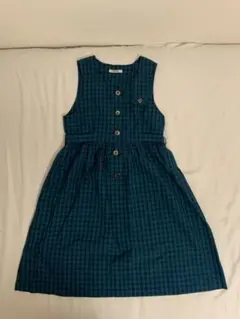 FAMILIAR ノースリーブ チェック柄 ワンピース 140