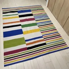 ZARAHOME ラグ カーペット カラフル ストライプ 150×200