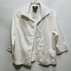 美品♡ CLATHAS クレイサス 38 M 綿100% 薄手ジャケット 白のサムネイル