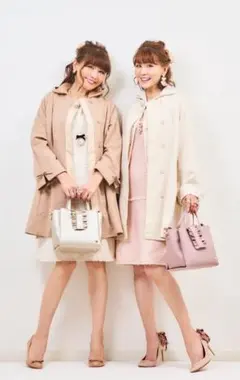 ＆LOVE♥ティアードチュニックコートM