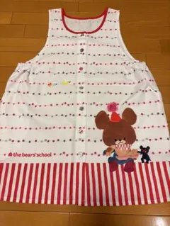 the bear's school ストライプエプロン