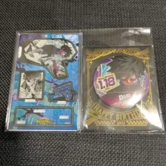 僕のヒーローアカデミア　バースデイ　名場面ジオラマフィギュア、缶バッジ