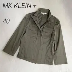MK KLEIN+　スタンドカラージップアップブルゾン　コットン　ストレッチのサムネイル