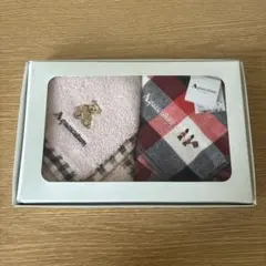 【未使用・箱付き】Aquascutum アクアスキュータム ハンカチ 2枚セットのサムネイル