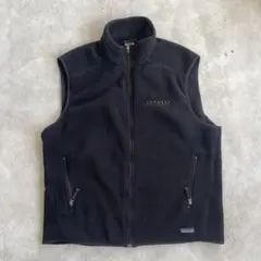 patagonia パタゴニア シンチラ フリースベスト XL ブラック企業ロゴ