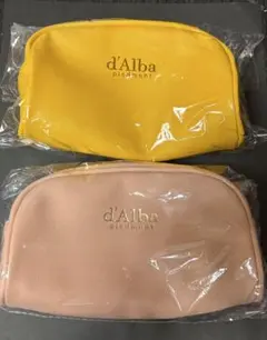 d'Alba ポーチセットとスキンケアサンプル