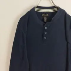 PIERRE CARDIN ヘンリーネック サーマル 長袖シャツ ロンT