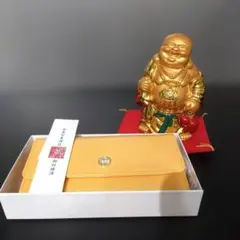 VMPD8-716-3 長財布 水晶院 宝来神社 御祈祷済 黄虎發財財布 布袋様のサムネイル