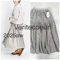 新品定価30800円2025AW Veritecoeur リネンコットンスカートのサムネイル