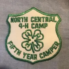 ワッペン　刺繍ワッペン　アメカジ　キャンプ　アメリカ　クローバー　ヴィンテージ