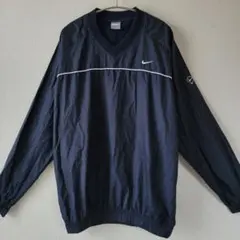 00s ナイキ ナイロンジャケット プルオーバー 刺繍ロゴ バックロゴ y2k