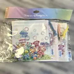 ダッフィー＆フレンズ　20周年　カラフルハピネス　巾着セット　新品未使用