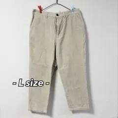 GU コーデュロイ ワイドパンツ ベージュ 【 L サイズ 】