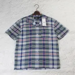 未使用《RRL》オープンカラーシャツ(170)シアサッカー チェック RALPHのサムネイル