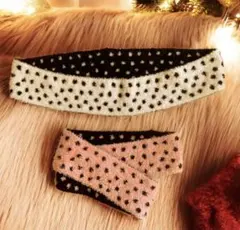 ドット柄マフラー(スヌード)2個セット