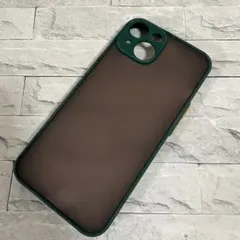 【アウトレット】iPhoneケース グリーン 半透明クリアケースiPhone14