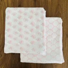 スワドルデザイン ピンク おくるみブランケット 2枚セット エイデンアンドアネイ