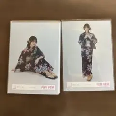櫻坂46 向井純葉　2025年浴衣　ヒキ　座り