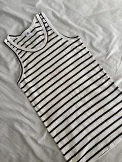 美品 PETIT BATEAU プチバトー ボーダー タンクトップ ノースリーブのサムネイル