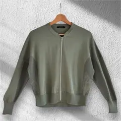 MACPHEE トゥモローランドジップアップ シアーブルゾン カーキ sizeSのサムネイル