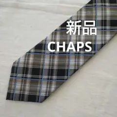値下げ！新品 CHAPS チェック ネクタイ チャップス黒青