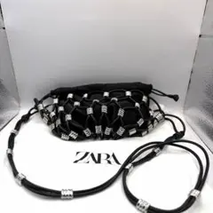 ZARA スタッズ付ショルダーバッグのサムネイル