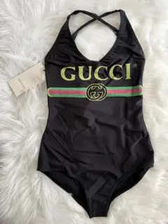 GUCCI ブラック ワンピース水着 XS