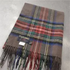 TWEEDMILL ツイードミル ウール　ブランケット　ストール 大判 チェック