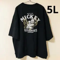 ミッキー モータースポーツ Tシャツ 5Lサイズ ディズニー