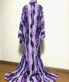 【美品】洗える着物夏用　ヒロミチナカノ　粋モダン　ポリエステル　身丈約168cmのサムネイル