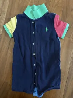 Ralph Lauren ロンパース12M ネイビー/マルチカラー
