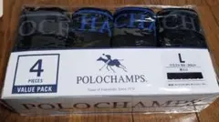 POLO CHAMPS　ポロ　Lサイズ　前閉じ　ボクサー　パンツ　４枚セット