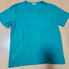 GU グリーン コットンTシャツ