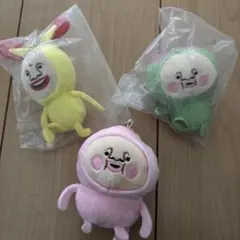こびとづかん　キーホルダー　ぬいぐるみ　ガチャガチャ　3種　セット