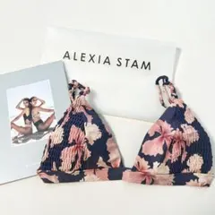 【ALEXIA STAM】トップ 水着 ビアンカ 花柄 美品 Mサイズ