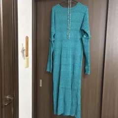 ニット風　ジーナシス　ワンピース