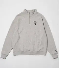 kaoyorinakami(カオヨリナカミ) ハーフジップスウェット　グレー