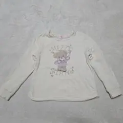 mezzo piano メゾピアノ 長袖 トレーナー ロゴ刺繍 130サイズ