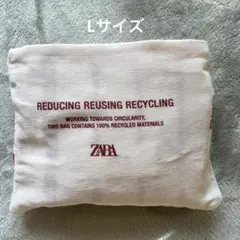 新品未使用　ZARA　ザラ　エコバッグ　トートバッグ　ストライプ　赤のサムネイル