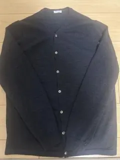 極上の逸品】ジョンスメドレーJohnSmedley・カーディガン・ウール・灰M 