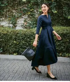 L’aubeblanc Keyneck Jacquard Dress Mサイズ