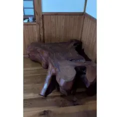 GMGH474○栃無垢材 一枚板 衝立 パーテーション オブジェ 和室 座敷 玄